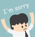 I sorry boss Royalty Free Stock Photo