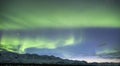 Alaskan twilight Northern Lights show Royalty Free Stock Photo