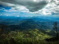 Infinity Blue Sky View from Top of the mountain