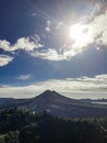 The beauty of the view of Mount Batur Bali