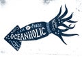 I am a true oceanholic, summer 2017 lettering