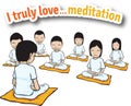 I truly love ... meditation Royalty Free Stock Photo