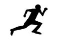 Man Running, Silhouette Iteration #2