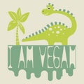 I am vegan. Emblem and print for printing on T-shirts