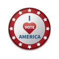 i vote america badge. Vector illustration decorative design