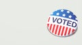 I voted America badge 3d rendering image Royalty Free Stock Photo