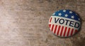 I voted America badge 3d rendering image Royalty Free Stock Photo