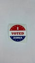 I Voted Early Sticker