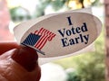 I voted early sticker