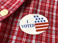 I voted sticker Royalty Free Stock Photo