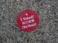 I Voted Sticker