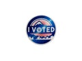 I Voted Sticker.