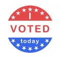 i voted today badge or button or sticker