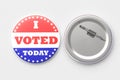I Voted Today pin badge brooch isolated