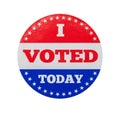 I Voted Today Sticker Royalty Free Stock Photo