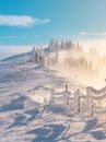 Winter wonderland on Velika Planina plateau