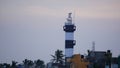 A Lighthouse in the shore at Puducherry, India Zoomed Version