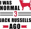 I was normal 3 Jack Russells ago Royalty Free Stock Photo