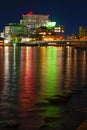 Lake Shinji at night