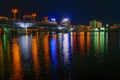 Lake Shinji at night