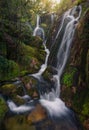 Waterfall in Monte Aloia natural park Royalty Free Stock Photo