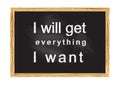 I will get everything I want Vector illustration
