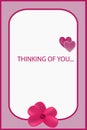 I'm thinking of you rose greeting card