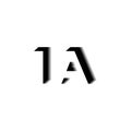 IA Monogram Shadow Shape Style