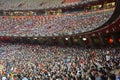 Stadium crowd people texture Royalty Free Stock Photo