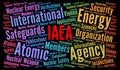 IAEA word cloud concept Royalty Free Stock Photo