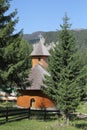 Ialomita monastery - wooden church Royalty Free Stock Photo