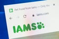 Iams Web Site. Selective focus. Royalty Free Stock Photo