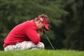 Ian Poulter pauses for thought Royalty Free Stock Photo