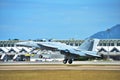 Iangkawi, malaysia - May 2022: An image selective focus of FA18 HORNET Royalty Free Stock Photo