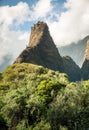 The Iao needle mountain in Maui, Hawaii Royalty Free Stock Photo