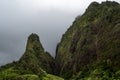 Iao Needle, Iao Valley State Monument Maui Hawaii. Royalty Free Stock Photo