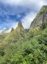 Iao Valley trail on Maui on Hawaii Royalty Free Stock Photo