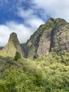 Iao Valley trail on Maui on Hawaii Royalty Free Stock Photo