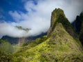 Iao Valley trail on Maui on Hawaii Royalty Free Stock Photo