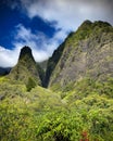 Iao Valley trail on Maui on Hawaii Royalty Free Stock Photo