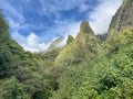 Iao Valley trail on Maui on Hawaii Royalty Free Stock Photo