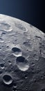 Lunar Surface Naturalistic Shadows And Elaborate Spacecrafts