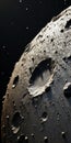Densely Textured 3d Moon With Rocks And Snow - Hyperspace Noir