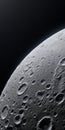 Realistic Moon Surface Image With Hyper-detailed Renderings