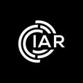 IAR letter logo design on black background. IAR creative initials letter logo concept. IAR letter design Royalty Free Stock Photo