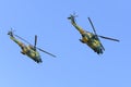 IAR 330 Puma Socat Fighter Helicopter , Romanian air force Royalty Free Stock Photo