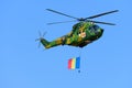 IAR 330 Puma Socat Fighter Helicopter , Romanian air force Royalty Free Stock Photo