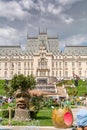 Fairy tree and Dinosaurus in the park in the Palas Public Garden. Palatul Culturii or The Palace Royalty Free Stock Photo