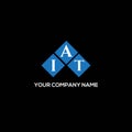 IAT letter logo design on BLACK background. IAT creative initials letter logo concept. IAT letter design.IAT letter logo design on Royalty Free Stock Photo