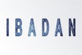 Ibadan lettering, Ibadan milky way letters, transparent background